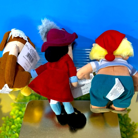 DISNEY EXCLUSIVE NWT VTG 90s PETER PAN RETIRED BEAN BAG PLUSH COMPLETE SET OF 5 - Picture 15 of 16